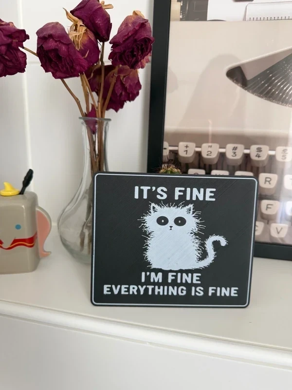Decoração de parede com sinal engraçado para amantes de gatos – photo 2